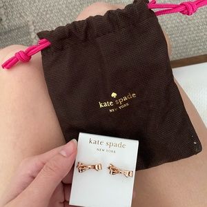 Kate Spade Rose Gold Bow Stud Earrings